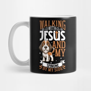 Jesus and dog - Spinone Italiano Mug